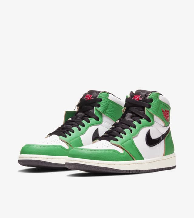 all green jordan 1