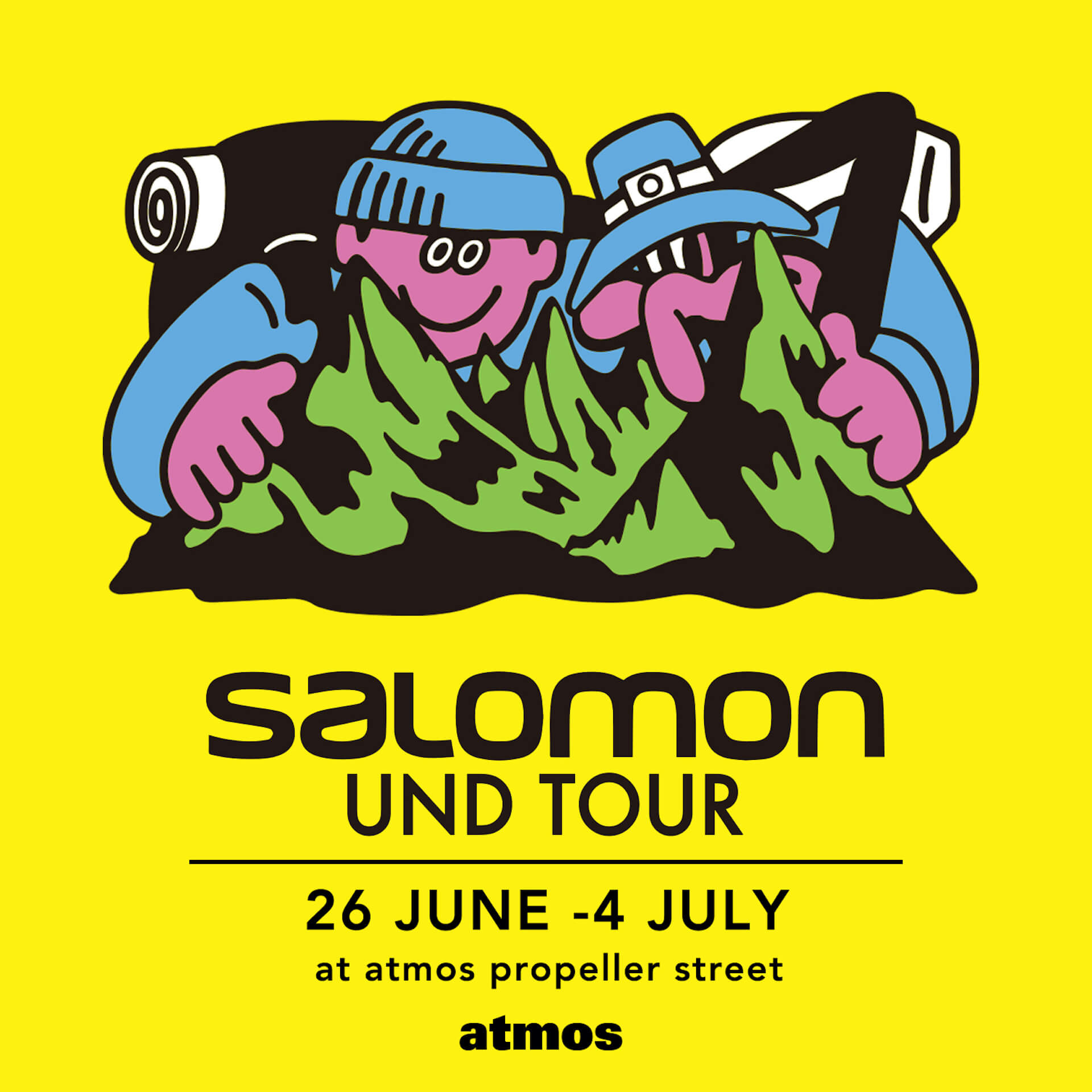 ストリートなイベント【東京】First steps with Salomon ~UND TOUR ~ Presents by atmos　atmosプロペラ通り店にて開催！